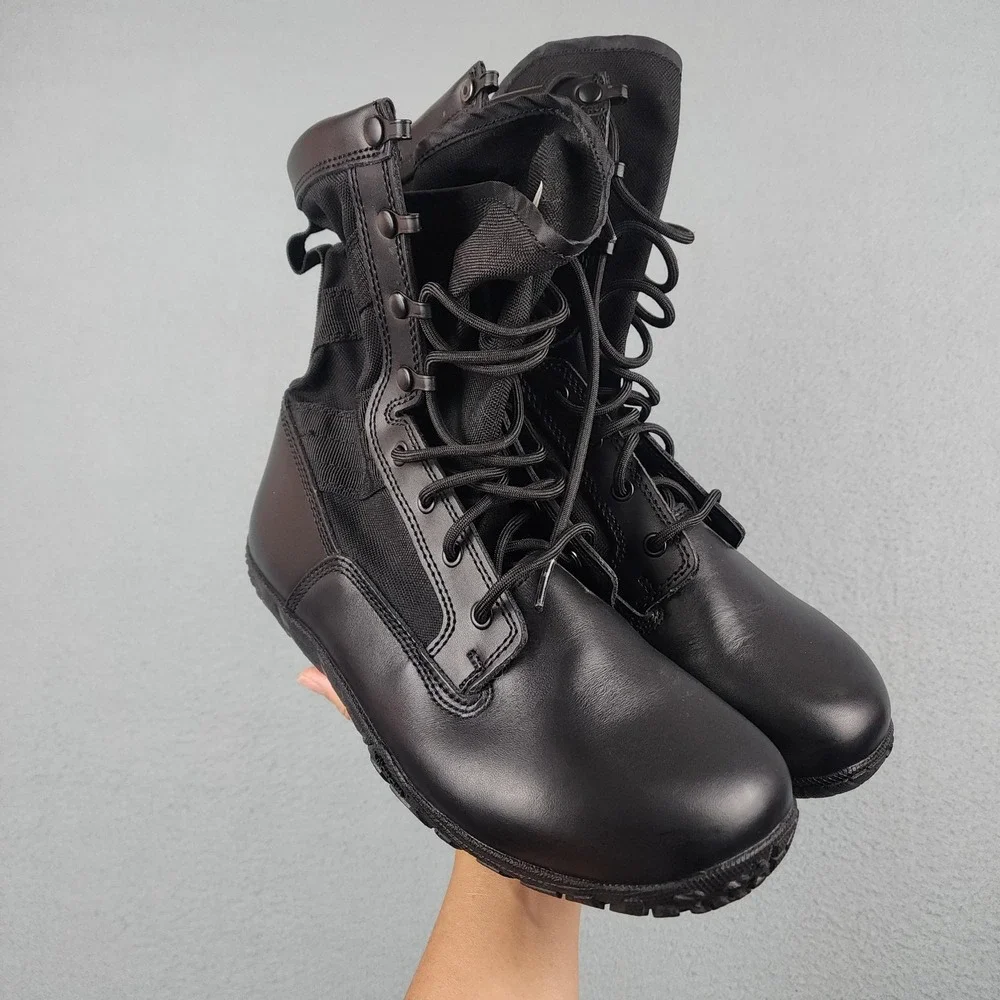 Belleville TR102 Boots Mens Size 10 R Black Leather Vibram Combat Military Work